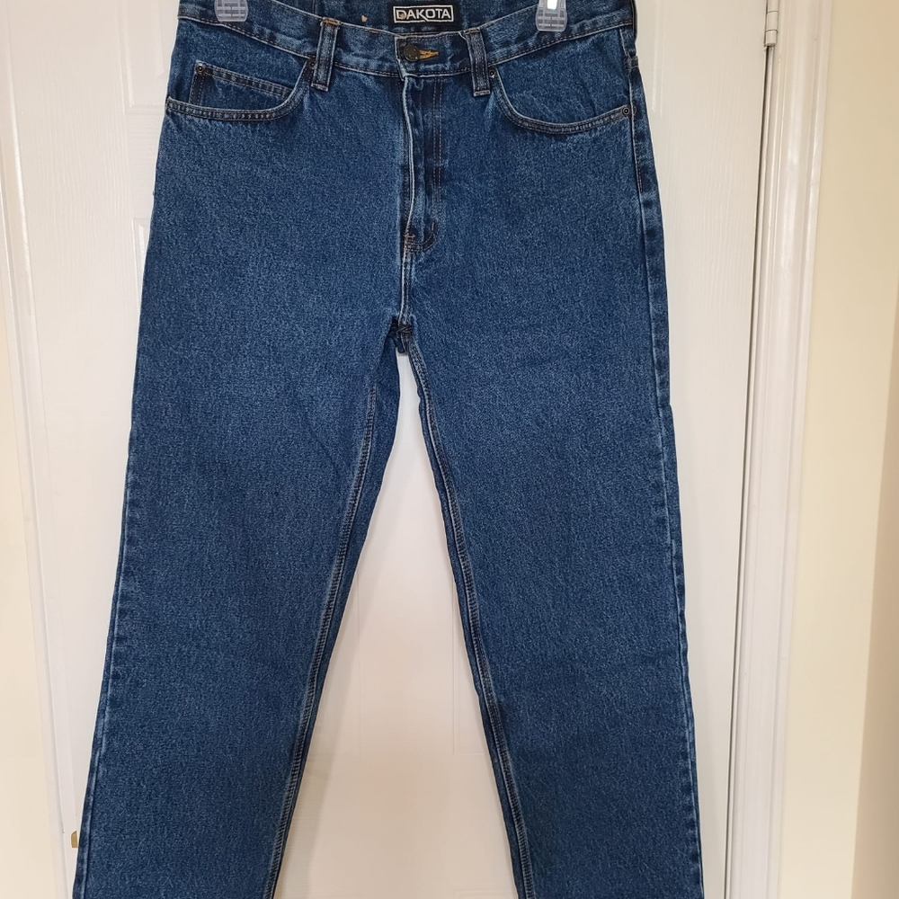 Dakota Men's Straight Leg Denim Jeans, 36W x 30L, Stonewash